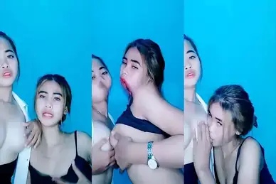 Bokep Indo Saling Adu Toket ABG Pasangan Lesbi