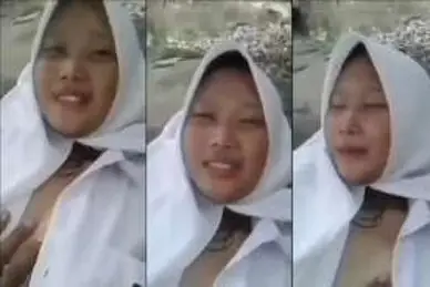 Gadis SMA Indo Ngewe di Batu Sungai Alam Terbuka Viral HD